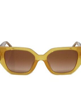 Tory Burch Sunglasses Women's Square TY9065U 186313 Transparent Marigold 53mm